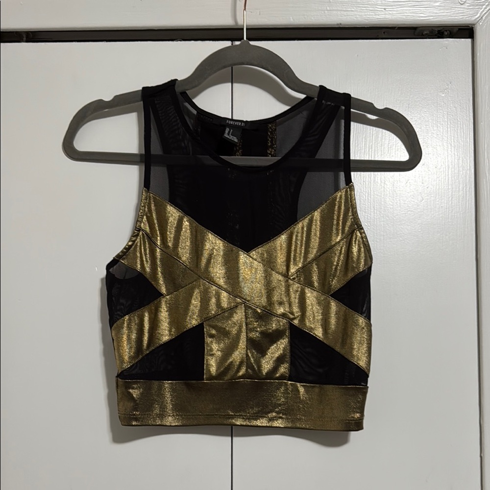 Black and Gold Women's Top
